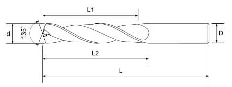 D10.3 x 56EL x 74FL x 12SHK x 134OAL 5D for Stainless Steel